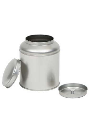 Blikken Blanco Rond met extra deksel r10x13cm 12stuks