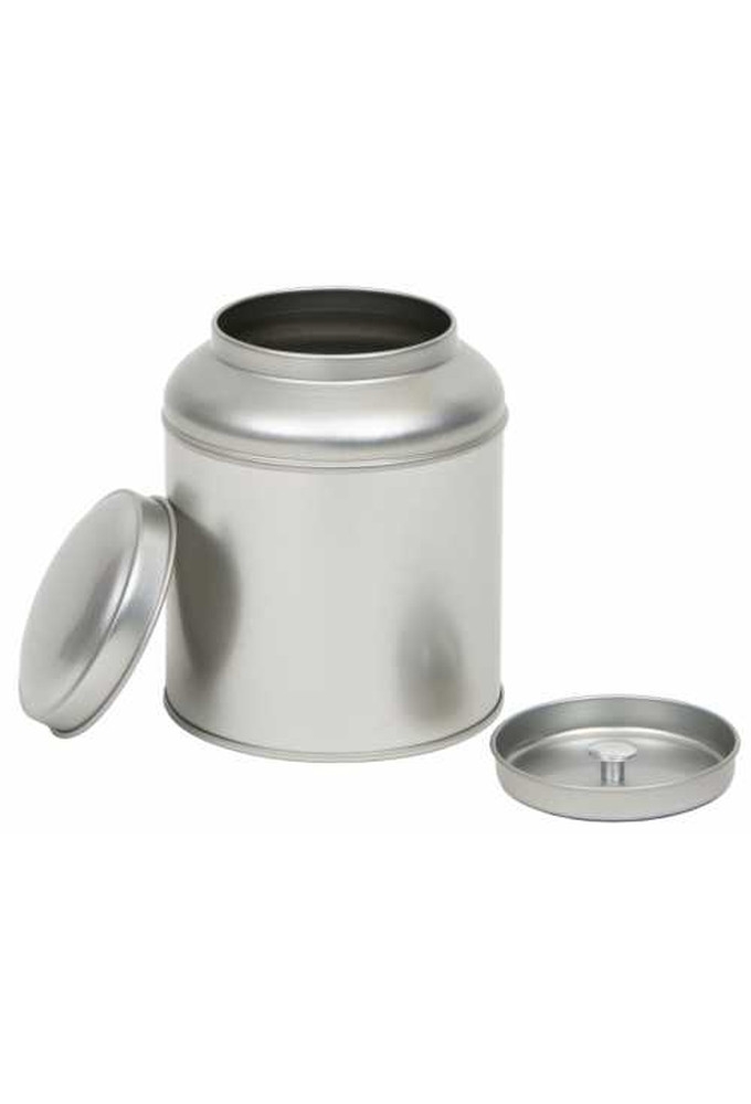 Blikken Blanco Rond met extra deksel r10x13cm 12stuks