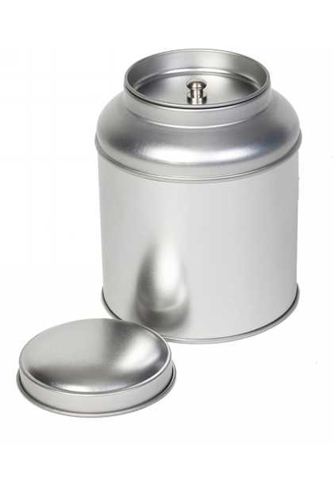 Blikken Blanco Rond met extra deksel r9x11.5cm 12stuks