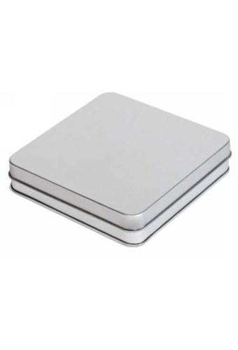 Blikken Blanco Vierkant 12x12x2.5cm 12stuks