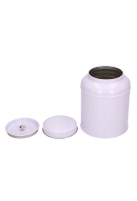 Blikken Blanco Wit r10x13cm 12stuks met extra deksel