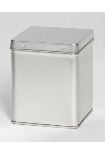 Blikken Blanco vierkant 100gram 7.5x7.5x9.5cm 12stuks