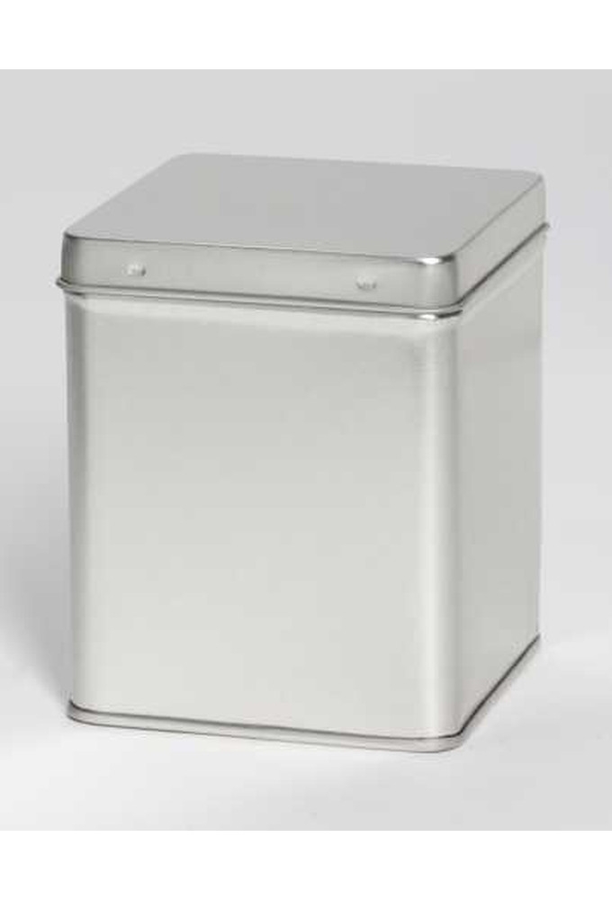 Blikken Blanco vierkant 100gram 7.5x7.5x9.5cm 12stuks