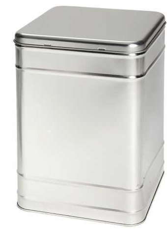 Blikken Blanco vierkant 16.9x16.9x25.5cm 6stuks