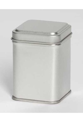 Blikken Blanco vierkant 25 gram 4.4x4.4x6.2cm 24stuks