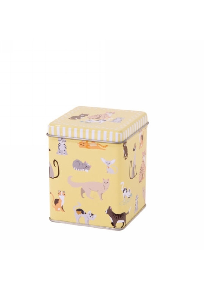 Blikken Cats vierkant 100gram 7.5x7.5x9.5cm 12stuks