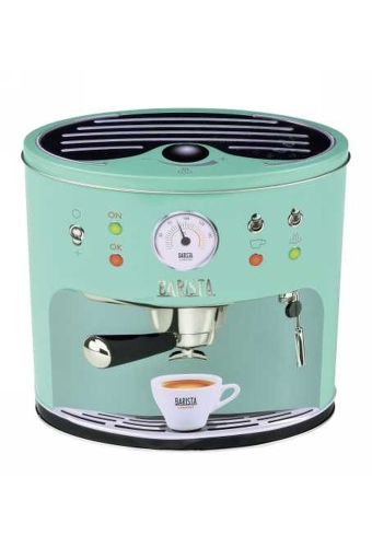 Blikken Coffee Machine Mint Groen 21.5x11.5x21cm 6stuks
