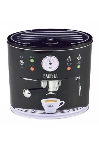 Blikken Coffee Machine Mint Zwart 21.5x11.5x21cm 6stuks