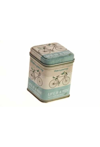 Blikken Fiets Vierkant 7.2x7.2x9.3cm 24stuks