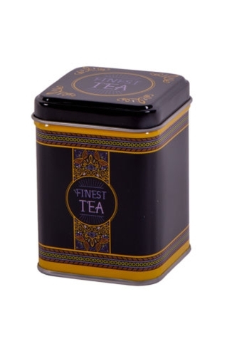 Blikken Finest Tea vierkant 50gam 6x6x6cm 24stuks