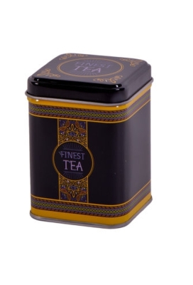 Blikken Finest Tea vierkant 50gam 6x6x6cm 24stuks