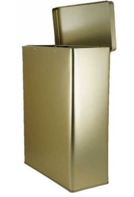 Blikken Goud Design Rectangular 2.5 lb 19.1x8.7x25.5cm 12stuks