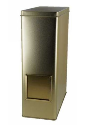 Blikken Goud Design Rectangular 2.5 lb 19.1x8.7x25.5cm 12stuks