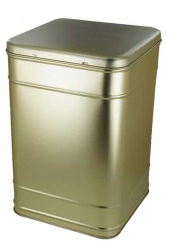 Blikken Goud Design Square 5 lb 16.9x16.9x25.5cm 6stuks