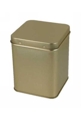 Blikken Goud Design Square large 200gram 8.8x8.8x11.3cm 12stuks