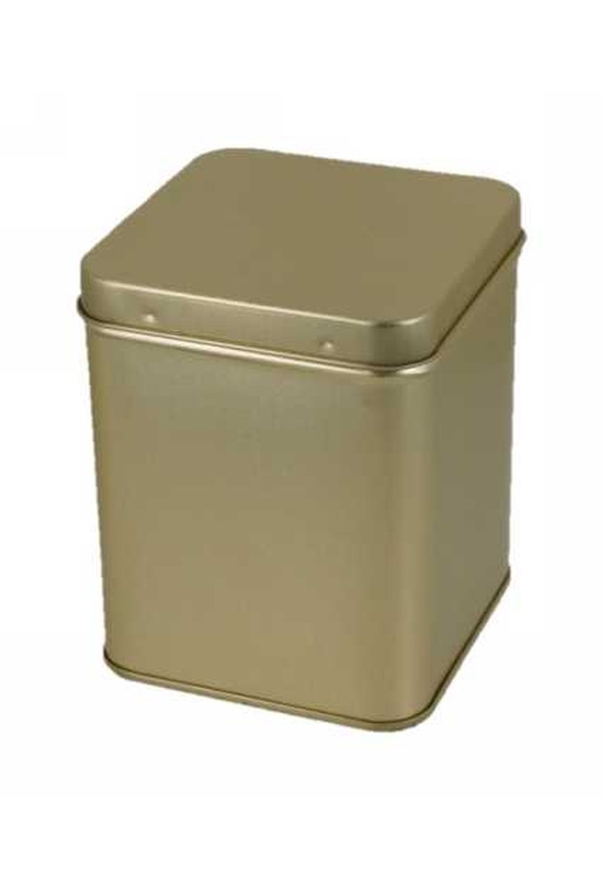 Blikken Goud Design Square large 200gram 8.8x8.8x11.3cm 12stuks