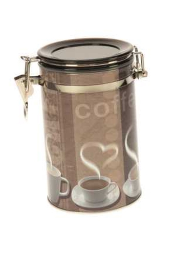 Blikken Koffie Bus Rond 10.4x15.2cm 6stuks