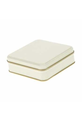 Blikken Licht Beige Vierkant 10.7x10.7x3.2cm 12stuks