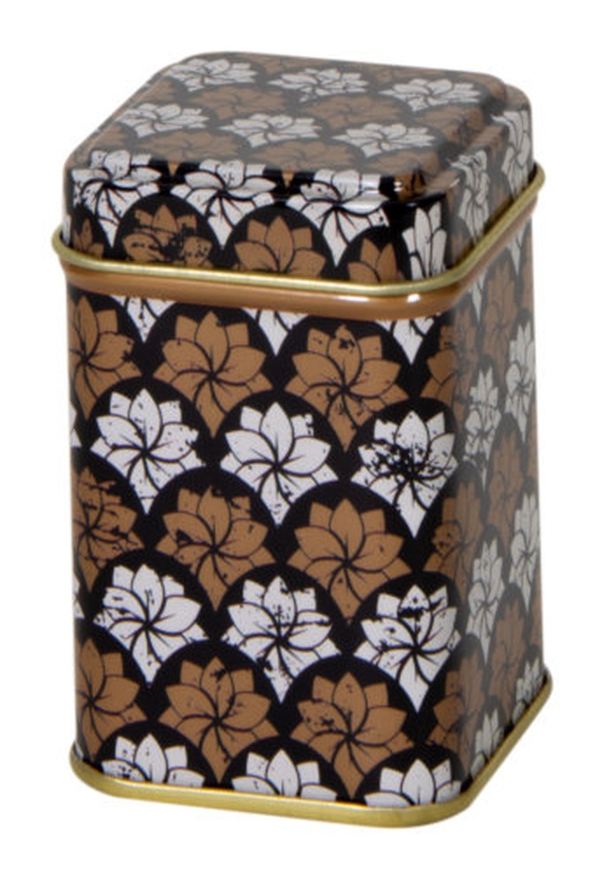 Blikken Lotus vierkant 50gram 6x6x8cm 24stuks