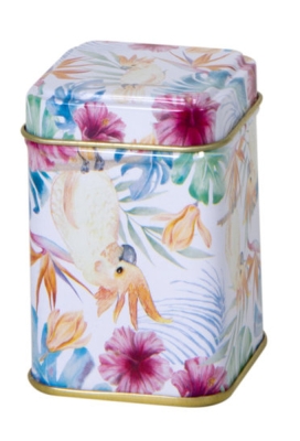 Blikken Paradise vierkant 50gram 6x6x8cm 24stuks