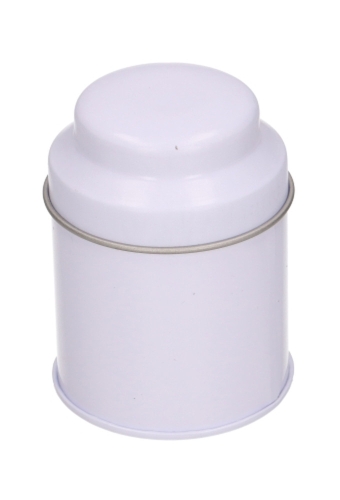 Blikken Wit Blanco Rond r5.3x7cm 1stuks