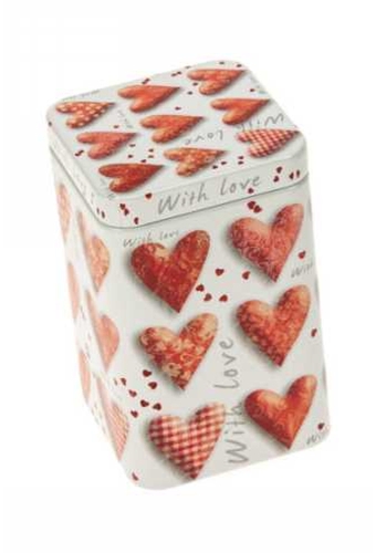 Blikken With Love Vierkant 7.2x7.2x10cm 12stuks