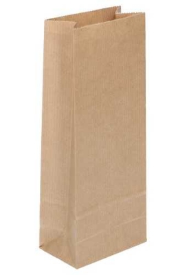 Blokbodemzakjes Lunaro Kraft Blanco 10x5.5x29cm 400ml 90grams 100stuks