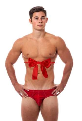 Bodystrik Fluweel Velvet Rood Met 2 Lussen 21x27cm & Elastiek 44cm
