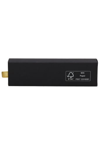 Bonbondoos 1 Ladeboxje Zwart Mat Goud Mat Laag FSC® 16x4.3x2.8cm 10st