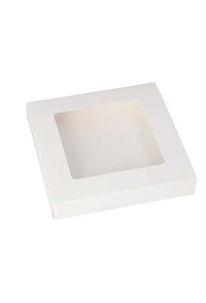 Bonbondoosjes & Schuifvenster Wit Mat 15x15x2.7cm 10stuks