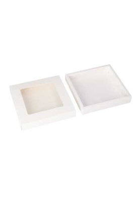 Bonbondoosjes & Schuifvenster Wit Mat 15x15x2.7cm 10stuks
