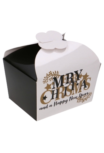 Bonbondoosjes Christmas 250gr Vlindersluiting 9.5x7.5x6cm 25st