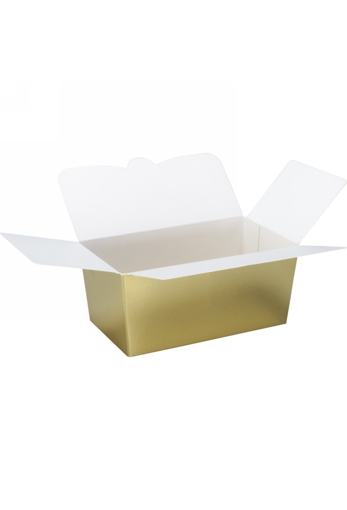 Bonbondoosjes Goud 375gr 12.5x7.3x6.2cm 50st OP IS OP