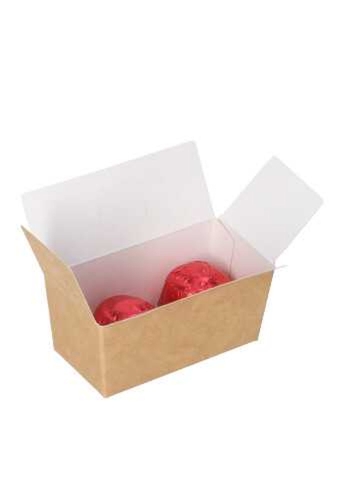Bonbondoosjes Kraft Bella Voor 2 Bonbons 6.7x3.4x3.3cm 25stuks