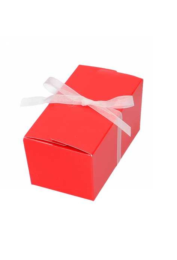 Bonbondoosjes Rood Bella 375 gram 12.7x7.3x6.2cm 25stuks