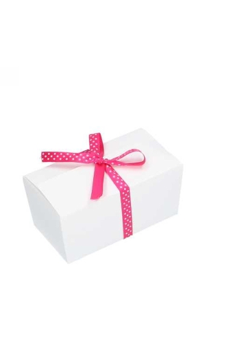 Bonbondoosjes Wit Bella 375 gram 12.7x7.3x6.2cm 25stuks