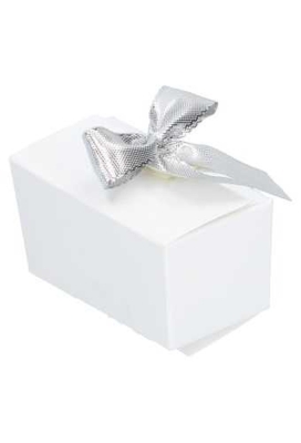 Bonbondoosjes Wit Bella Voor 2 Bonbons 6.7x3.4x3.3cm 25stuks
