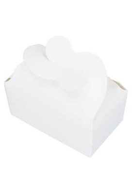 Bonbondoosjes Wit Vlinder Voor 2 Bonbons 7x4x3.5cm 25stuks