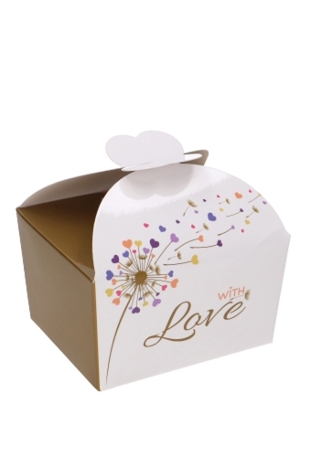 Bonbondoosjes With Love 500gram Vlindersluiting 11.5x9x7cm 21stuks