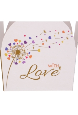 Bonbondoosjes With Love 500gram Vlindersluiting 11.5x9x7cm 21stuks
