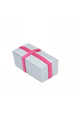 Bonbondoosjes Zilver Bella 125 gram 10.6x5.3x4.4cm 25stuks