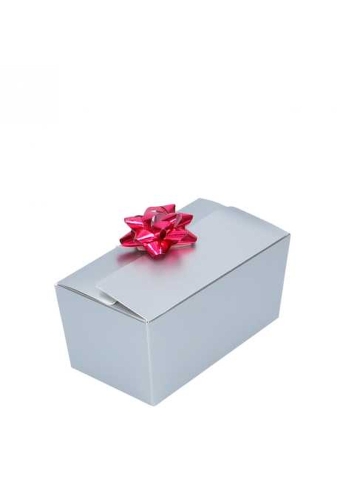 Bonbondoosjes Zilver Bella 375 gram 12.7x7.3x6.2cm 25stuks