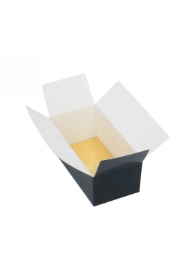 Bonbondoosjes Zwart Bella 250 gram 11.3x6.5x5.5cm 25stuks