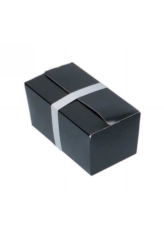 Bonbondoosjes Zwart Bella 375 gram 12.7x7.3x6.2cm 25stuks