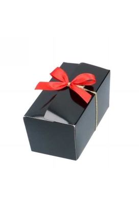 Bonbondoosjes Zwart Bella 375 gram 12.7x7.3x6.2cm 25stuks