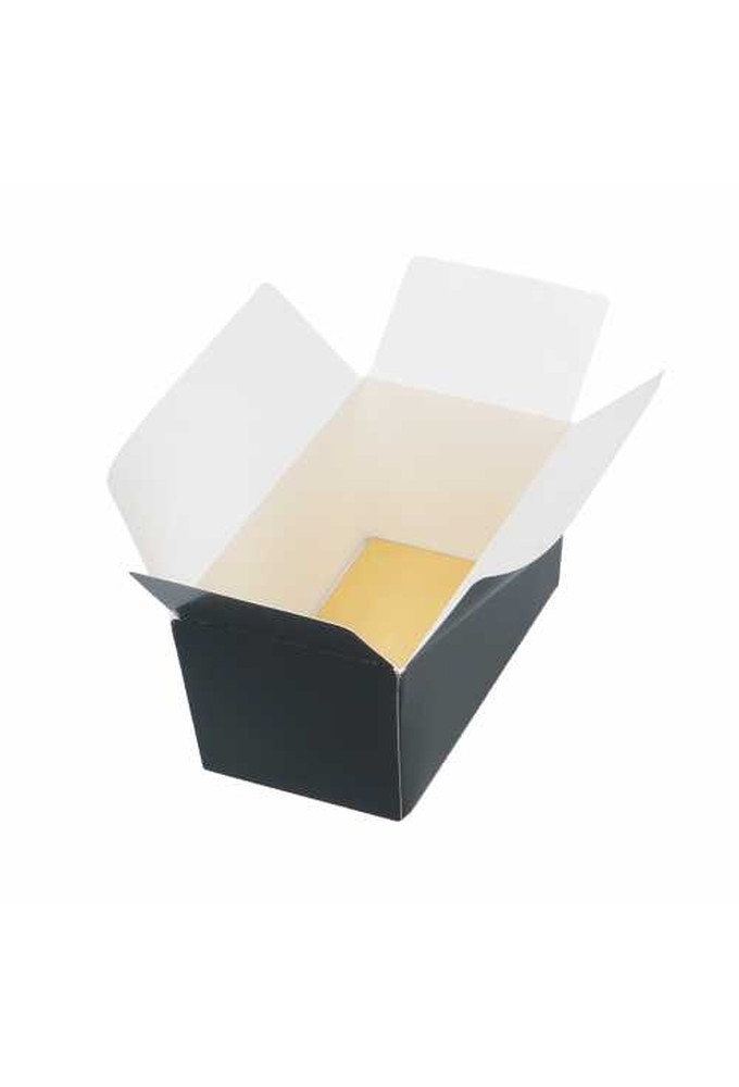 Bonbondoosjes Zwart Bella 375 gram 12.7x7.3x6.2cm 25stuks