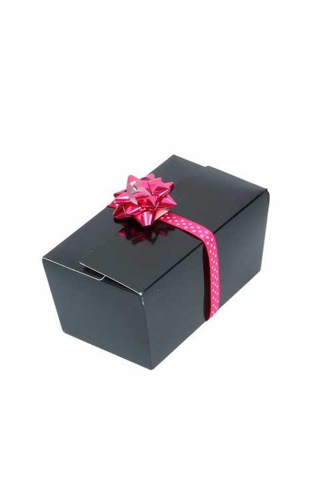 Bonbondoosjes Zwart Bella 500 gram 13.4x7.7x6.8cm 25stuks