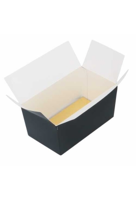 Bonbondoosjes Zwart Bella 500 gram 13.4x7.7x6.8cm 25stuks
