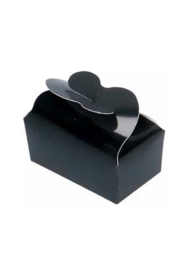 Bonbondoosjes Zwart Vlinder Voor 2 Bonbons 7x4x3.5cm 25stuks