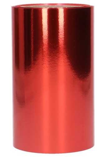Breed Openings Lint Metallic Rood 15cm x 10meter